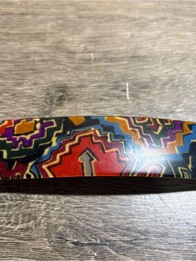 Vintage French Abstract Hair Clip Barrette Hand Made In France